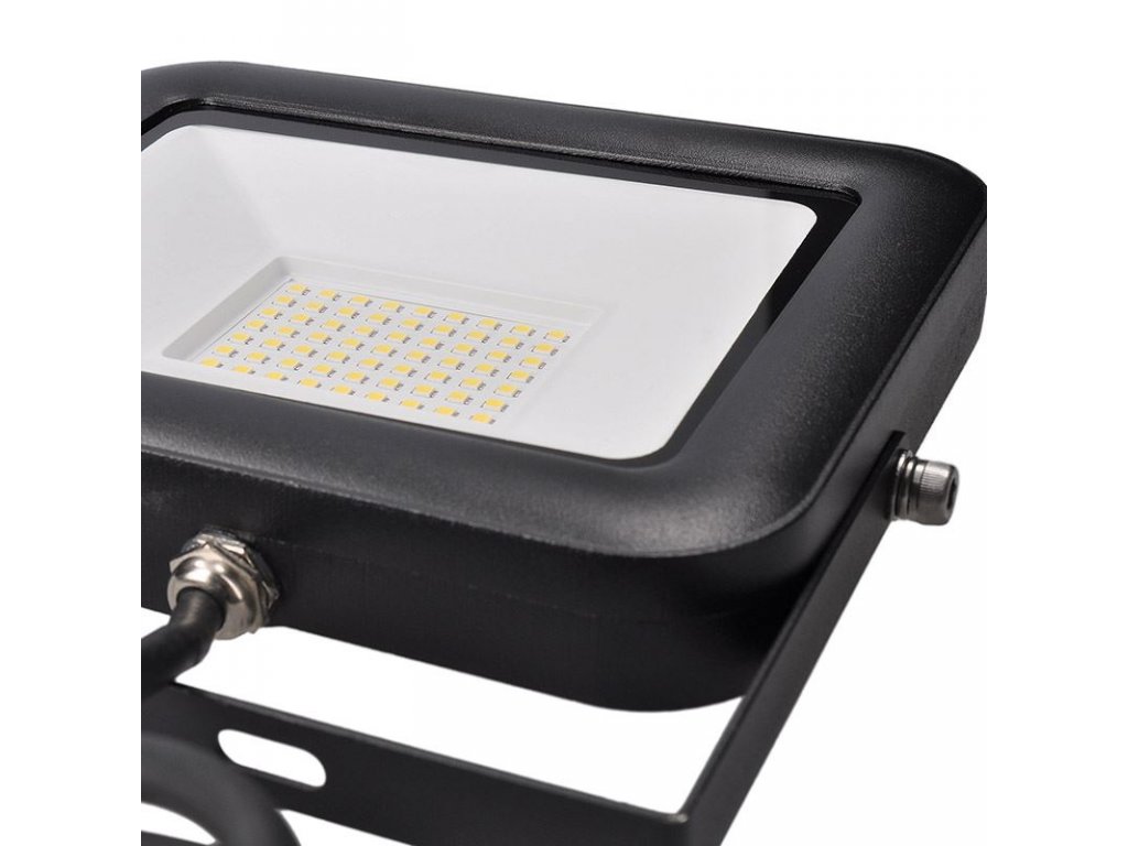 Solight LED vonkajší reflektor PRO s vysokým stojanom, 50W, 4600lm, kábel so zástrčkou, AC 230V