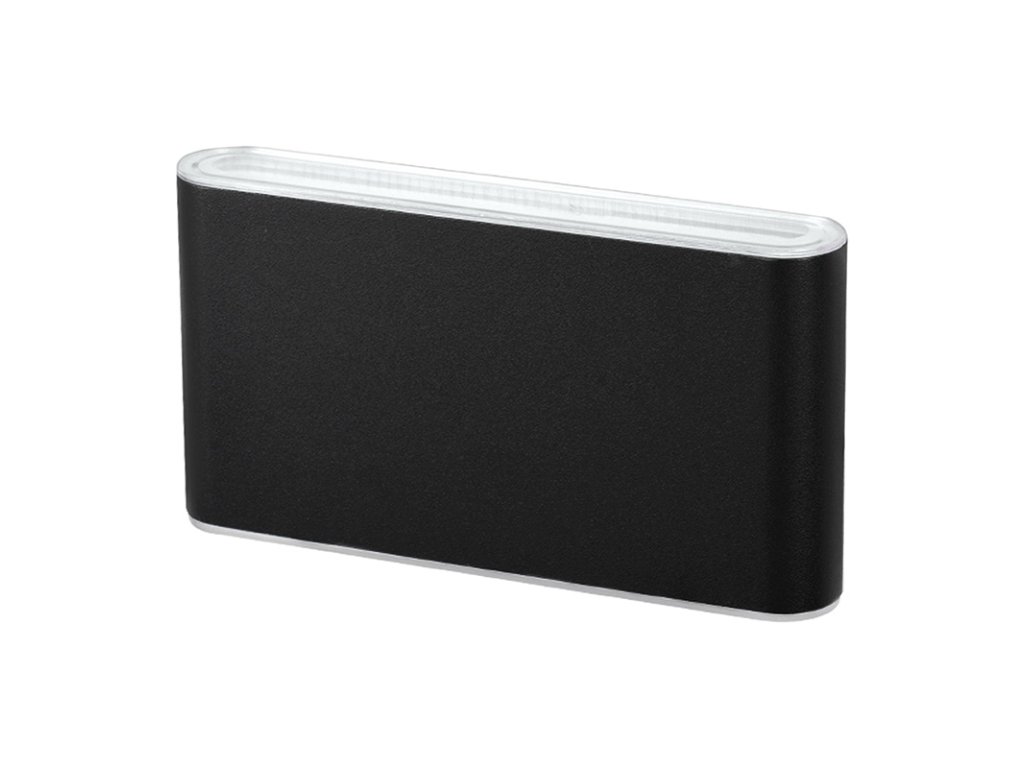 Solight LED vonkajšie nástenné osvetlenie Modena, 12W, 800lm, 3CCT, čierna