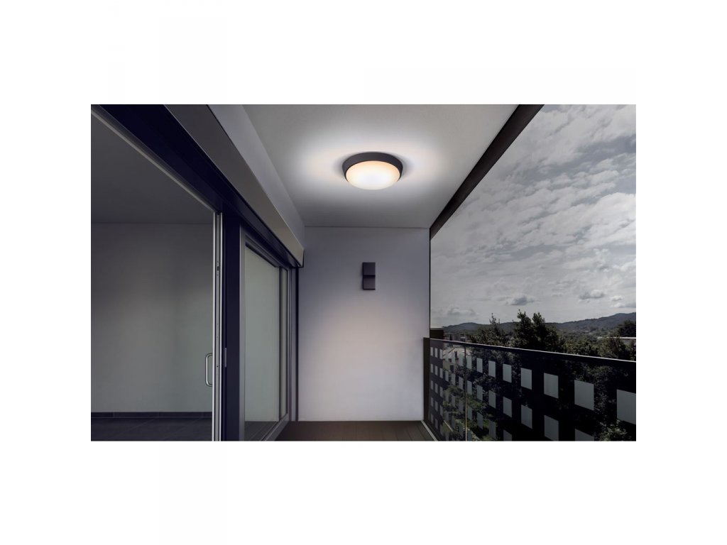 Solight LED vonkajšie osvetlenie s nastaviteľnou CCT, 12W, 900lm, 22cm, 2v1 - biely a čierny kryt