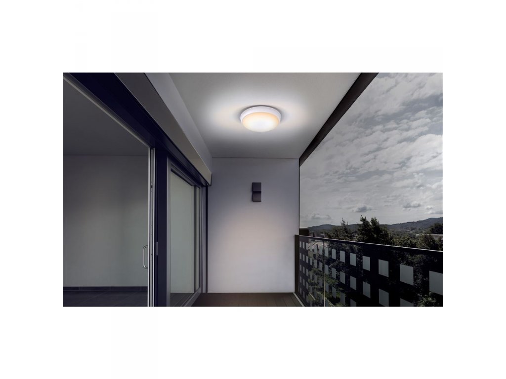 Solight LED vonkajšie osvetlenie s nastaviteľnou CCT, 18W, 1350lm, 22cm, 2v1 - biely a čierny kryt