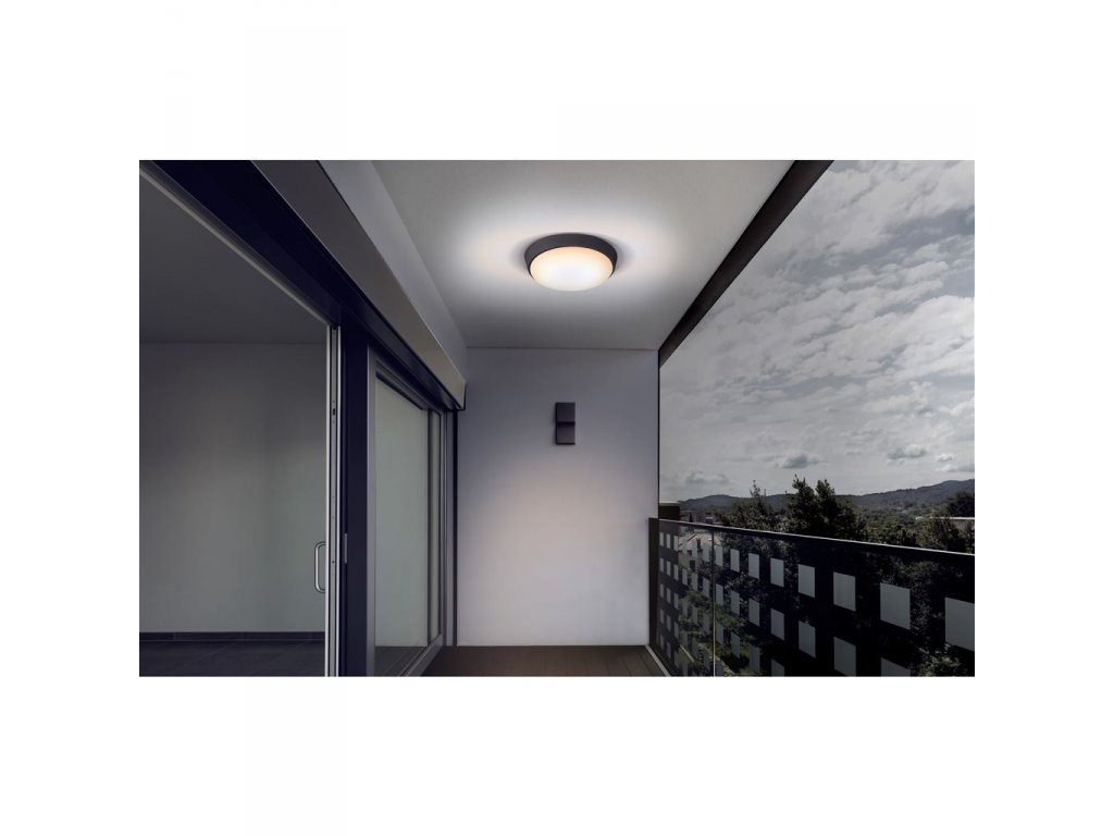 Solight LED vonkajšie osvetlenie s nastaviteľnou CCT, 18W, 1350lm, 22cm, 2v1 - biely a čierny kryt