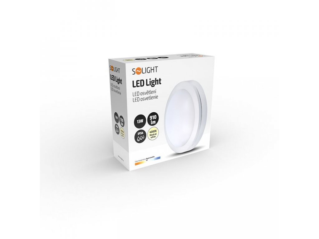 Solight LED vonkajšie osvetlenie Siena, biele, 13W, 910lm, 4000K, IP54, 17cm