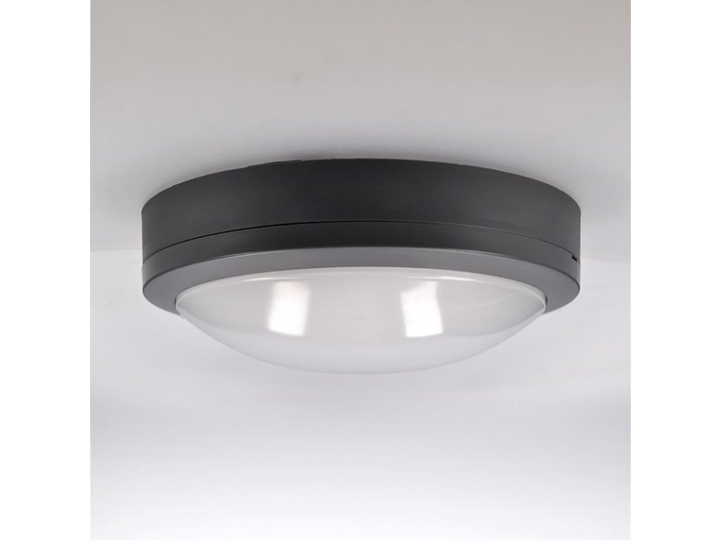 Solight LED vonkajšie osvetlenie so senzorom Siena, sivé, 20W, 1500lm, 4000K, IP54, 23cm