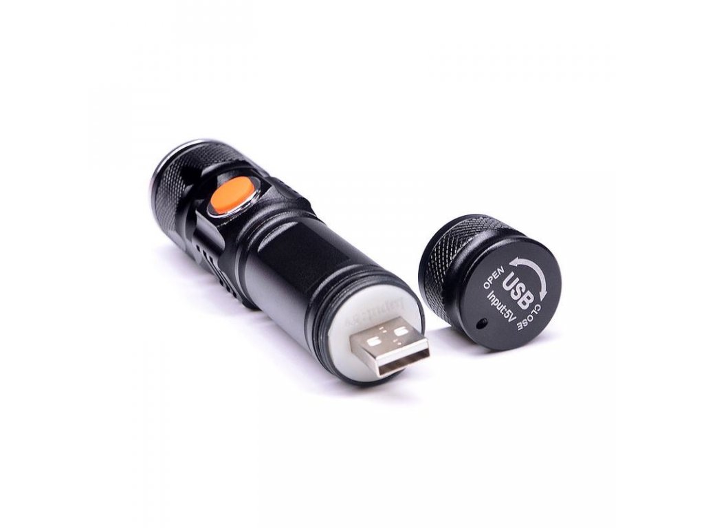 Solight LED vreckové nabíjacie svietidlo, 3W, 200lm, USB, Li-ion