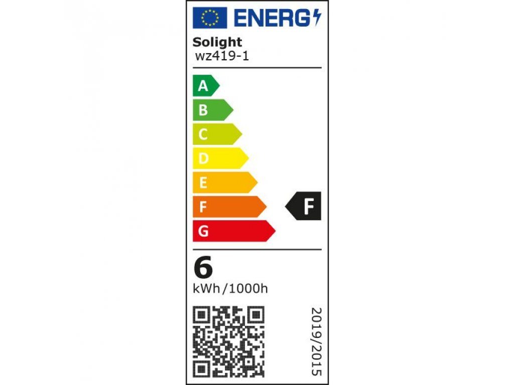 Solight LED žiarovka, miniglobe, 6W, E27, 6000K, 510lm