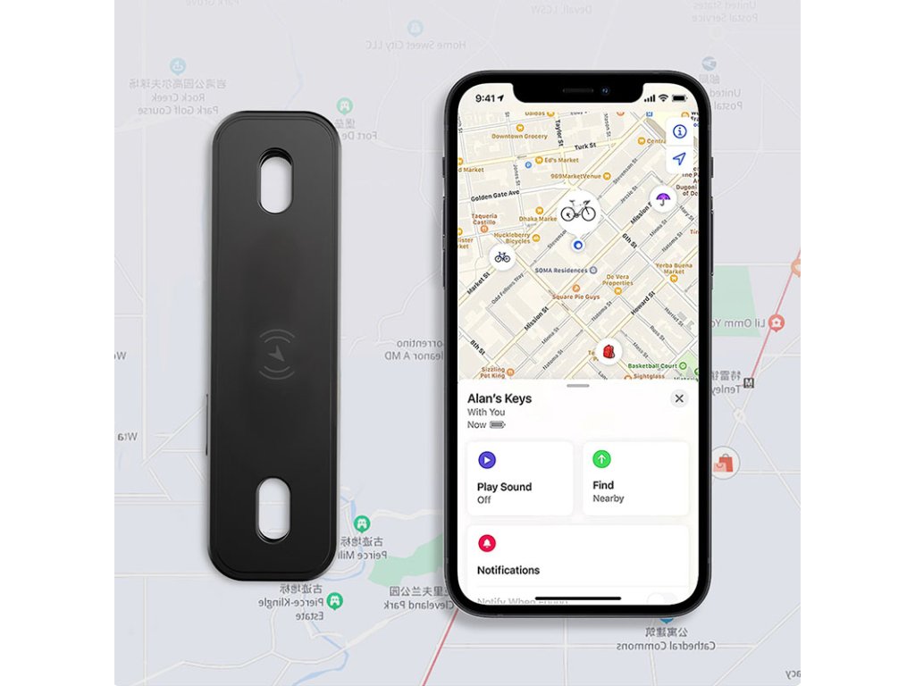 Solight lokátor na bicykel, Find My kompatibilný