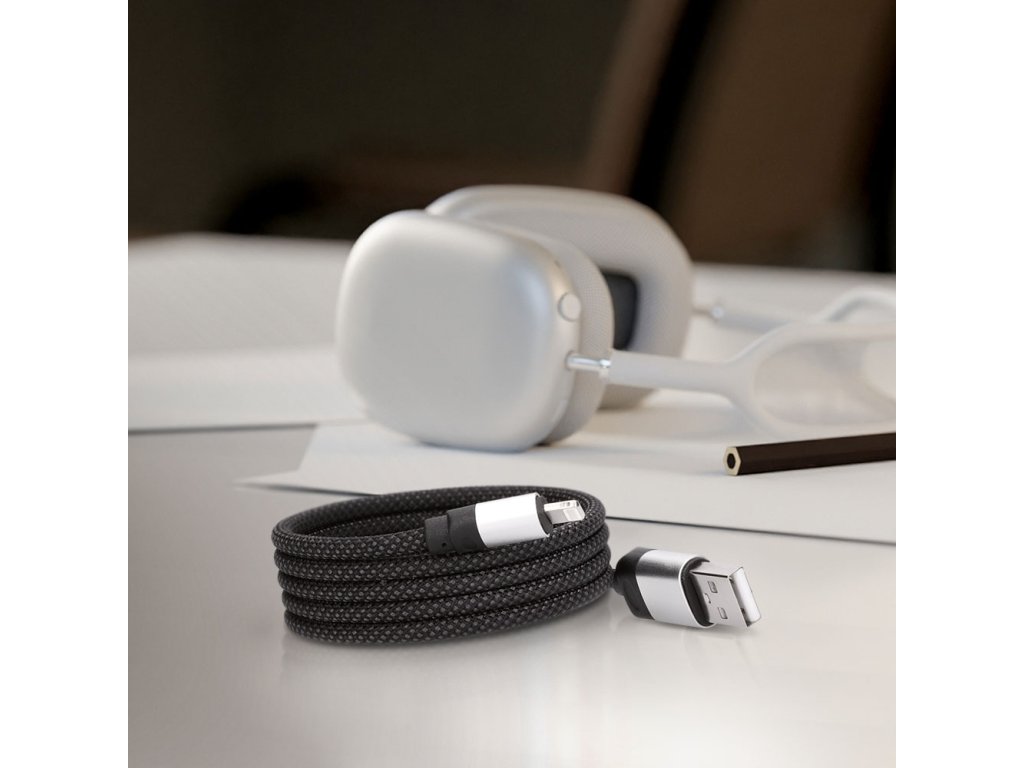 Solight magnetický Lightning kábel, USB 2.0 A konektor - Lightning konektor, 1m