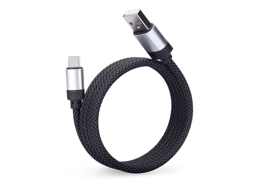 Solight magnetický USB-C kábel, USB 2.0 A konektor - USB-C konektor, 1m