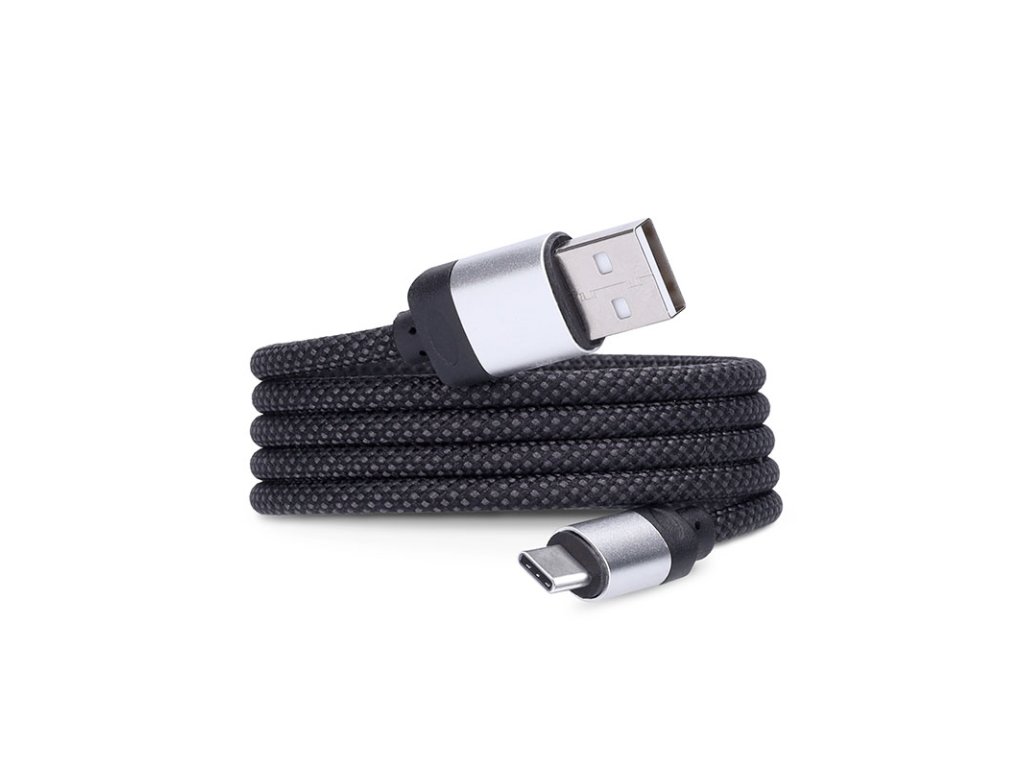 Solight magnetický USB-C kábel, USB 2.0 A konektor - USB-C konektor, 1m