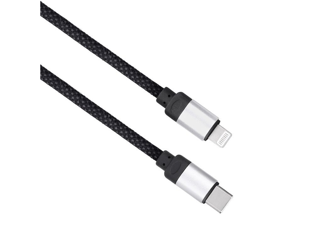 Solight magnetický USB-C/Lightning kábel, USB-C konektor - Lightning konektor, 1m