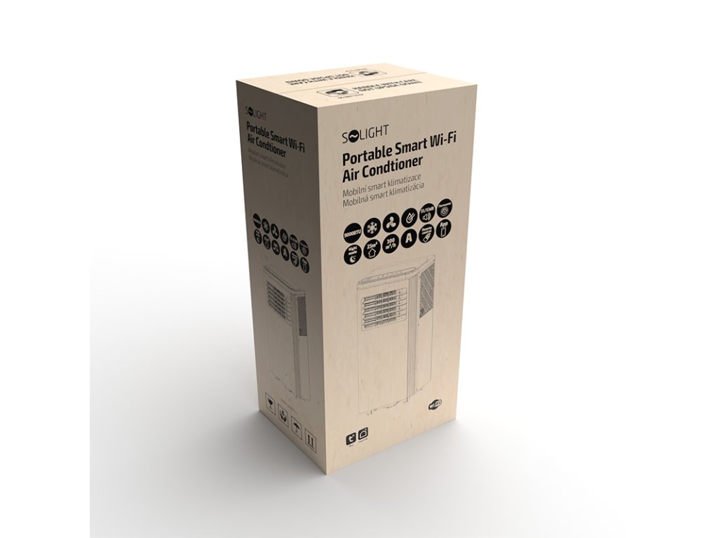Solight mobilná klimatizácia 9000 BTU, smart WiFi, chladenie, odvlhčovanie, ventilátor