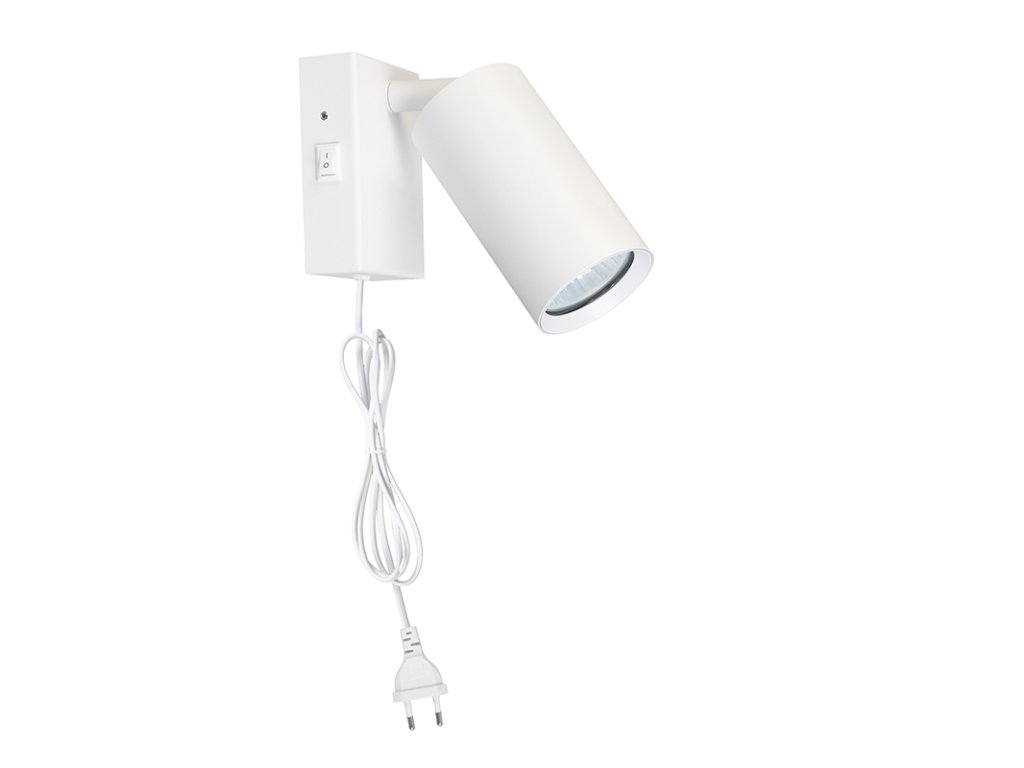 Solight nástenná lampička CELE, 1x GU10, biela