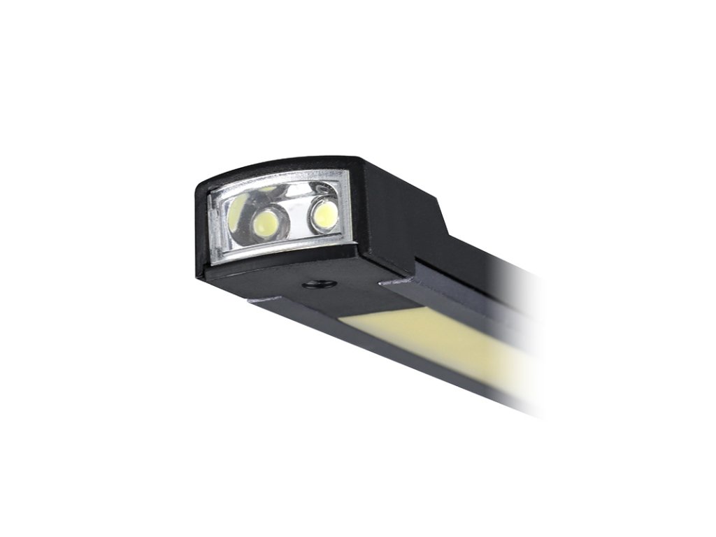 Solight pracovná nabíjacia LED lampa, 500lm + 70lm, COB, Li-Ion, USB, čiernooranžová