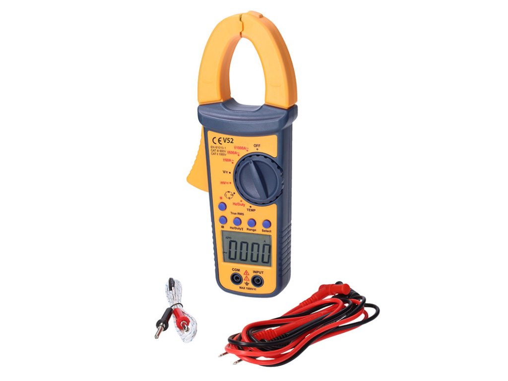 Solight profesionálný kliešťový multimeter, 10mA - 1000A