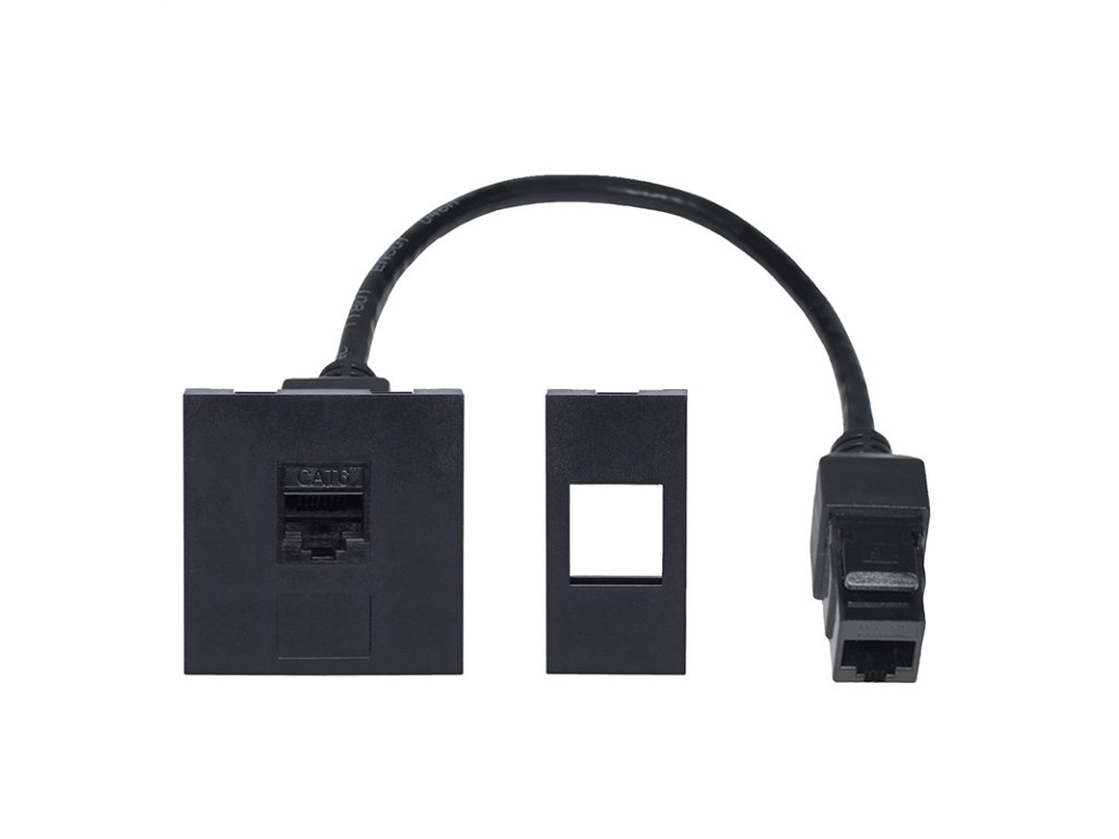 Solight RJ45 Cat6 doplnkový modul pre vstavané zásuvky série PP128
