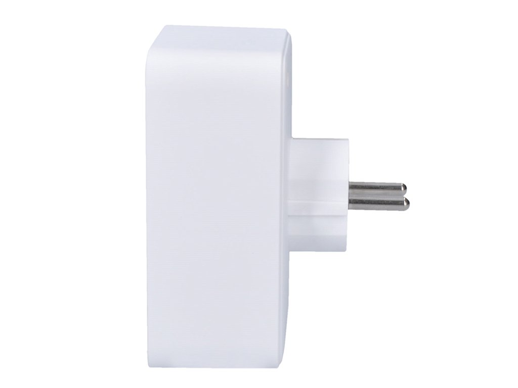 Solight rozbočovač, 1x 16A + 2x 2,5A, 2xUSB A+C, biely, vypínač