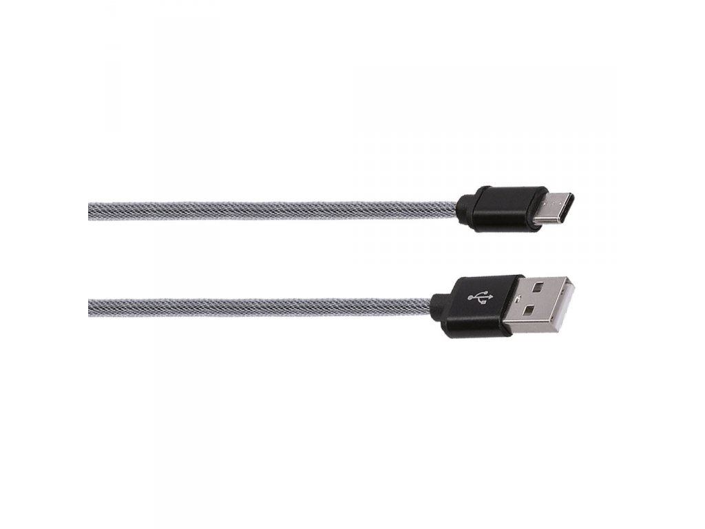 Solight USB-C kábel, USB 2.0 A konektor - USB-C 3.1 konektor, blister, 1m