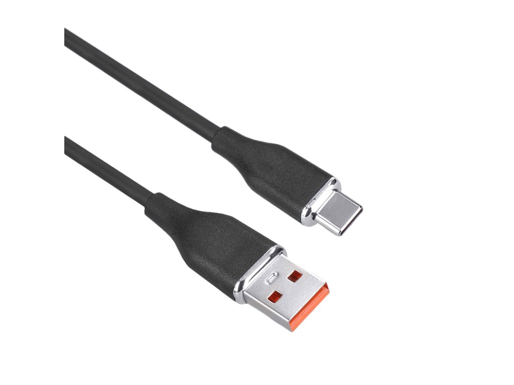 Solight USB-C kábel, USB 2.0 A konektor - USB-C 3.1 konektor, silikón, 0,5m
