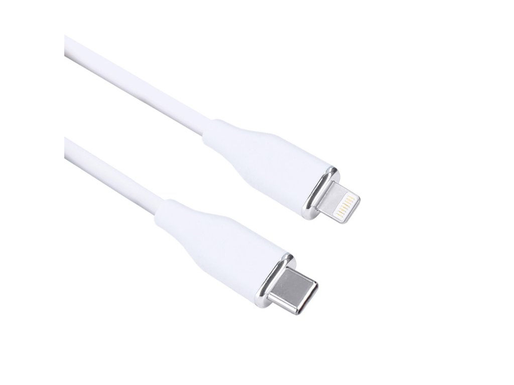 Solight USB-C/Lightning kábel, USB-C konektor - Lightning konektor, silikón, 1m