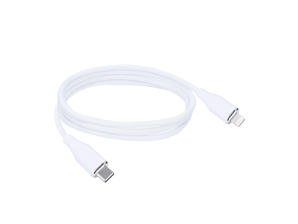Solight USB-C/Lightning kábel, USB-C konektor - Lightning konektor, silikón, 1m