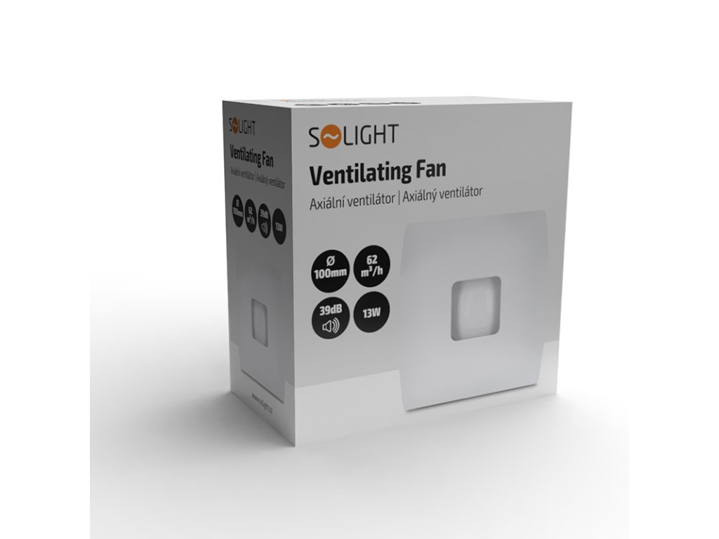 Solight ventilátor do kúpeľne