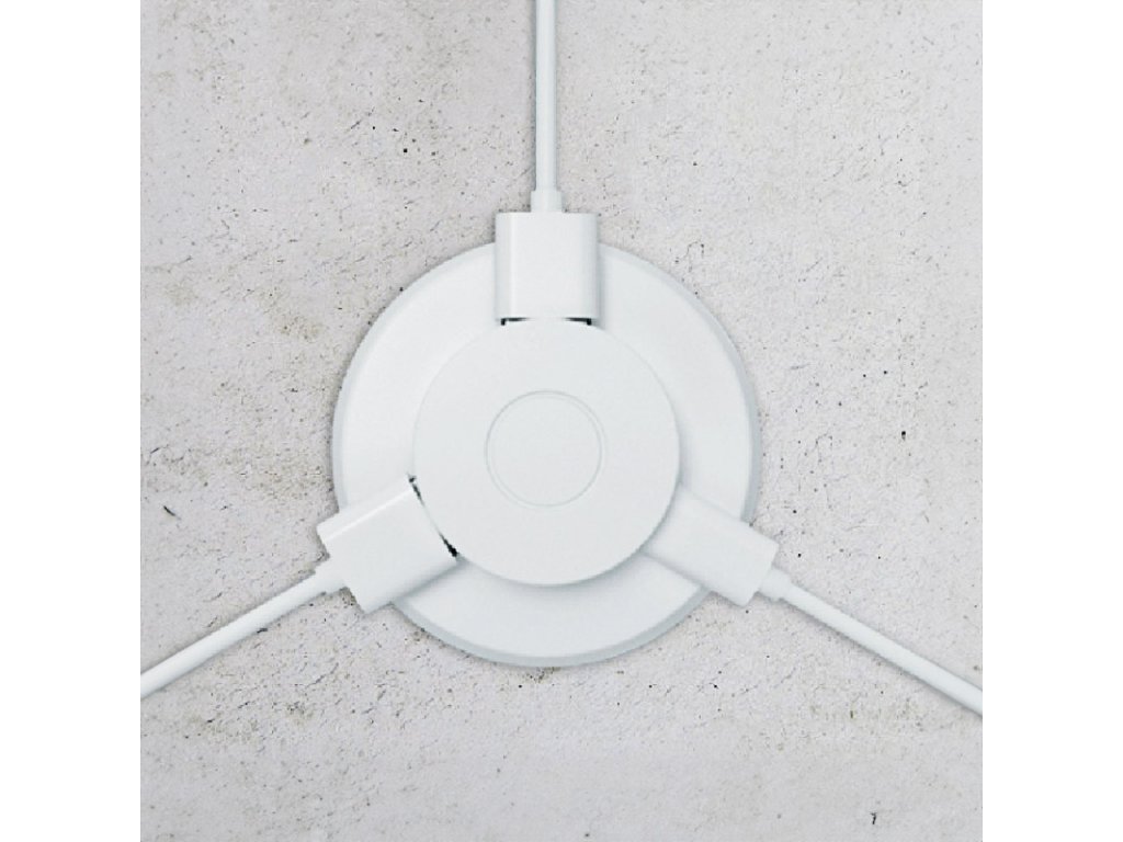 Solight výsuvná nabíjačka USB A+C 24W PD, biela