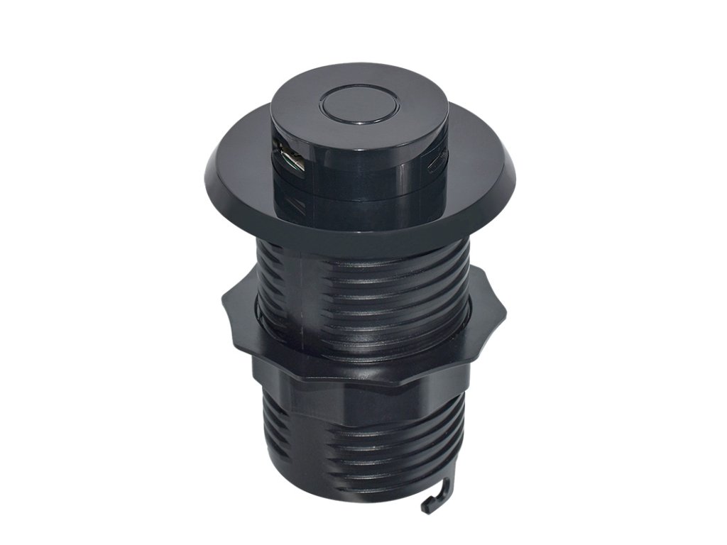 Solight výsuvná nabíjačka USB A+C 24W PD, čierna