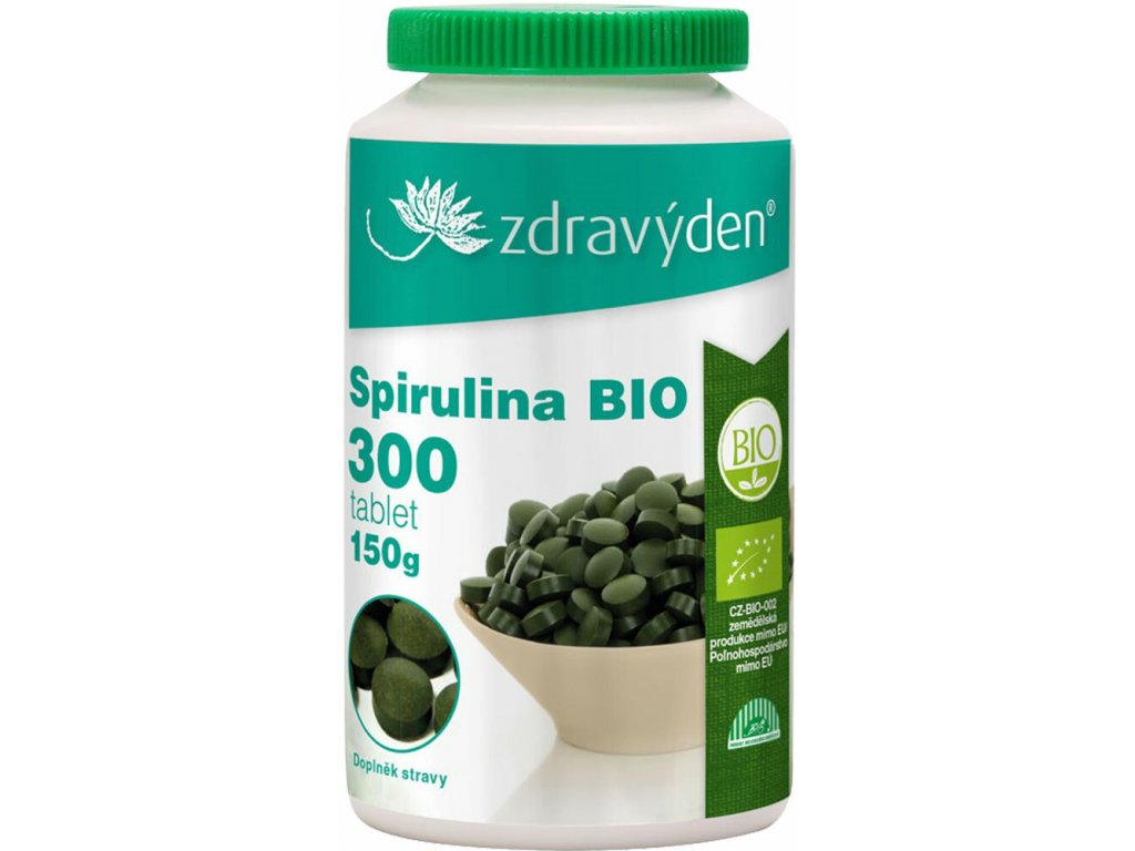 Spirulina BIO tablety, 300 tabliet