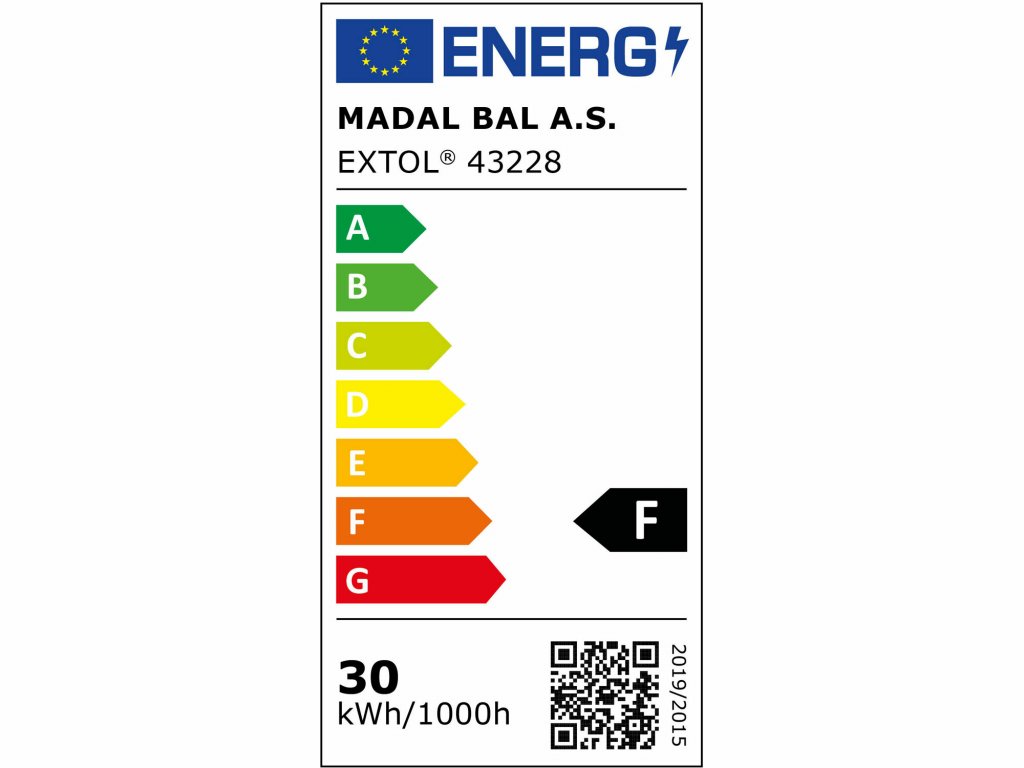 Svietidlo 30W, 42x LED, 3200lm, IP65, EXTOL LIGHT