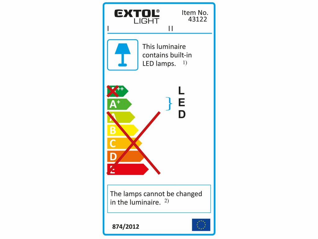 Svietidlo LED nabíjateľné, 10W, 800 lúmenov/100cd, EXTOL LIGHT