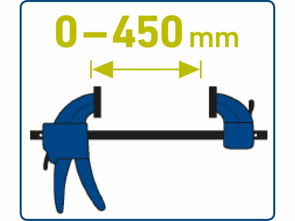 Svorka rýchloupínacia plastová, 450mm, EXTOL CRAFT