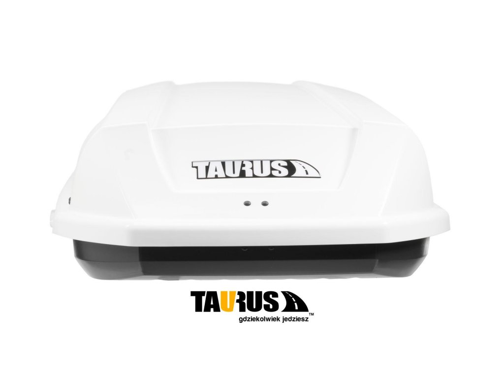 Taurus strešný box Adventure (190 x 67 x 42) 340l. - biely lesklý (obojstranne otvárateľný)
