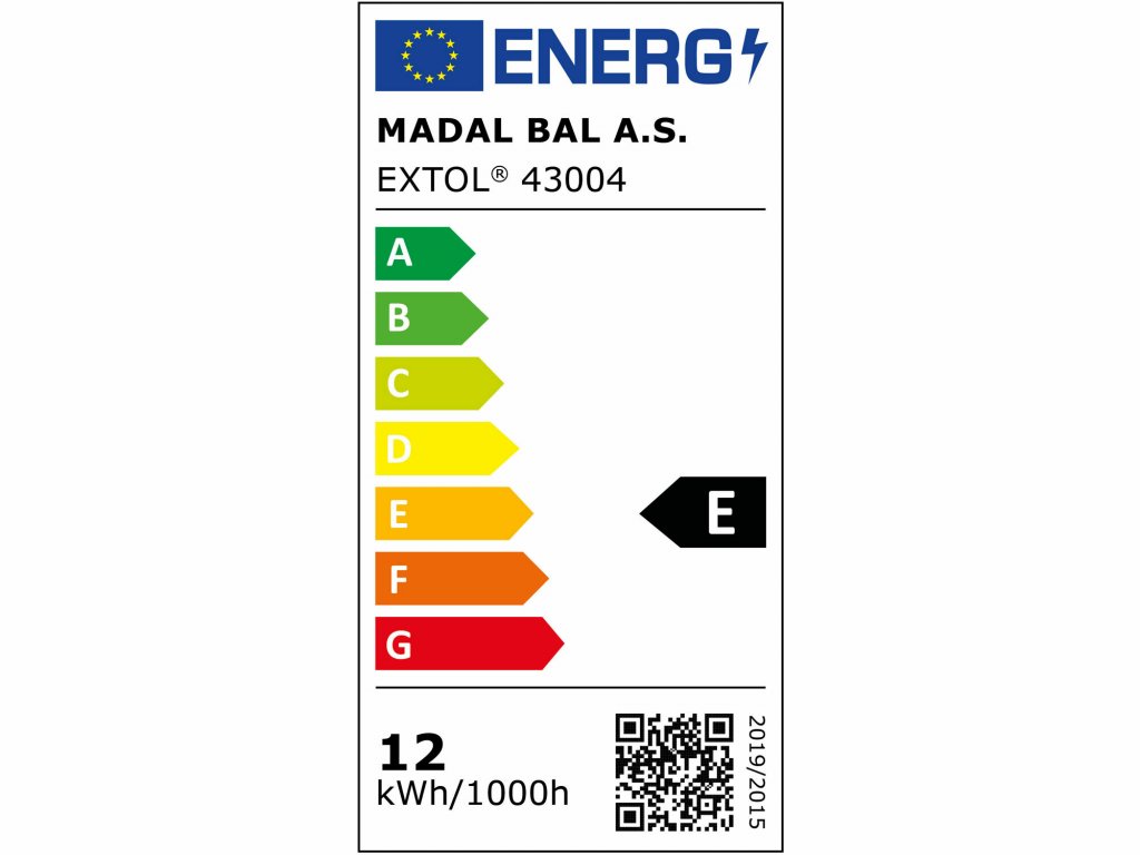 Žiarovka LED, 12W, 1055lm, E27, Ø60mm, EXTOL LIGHT