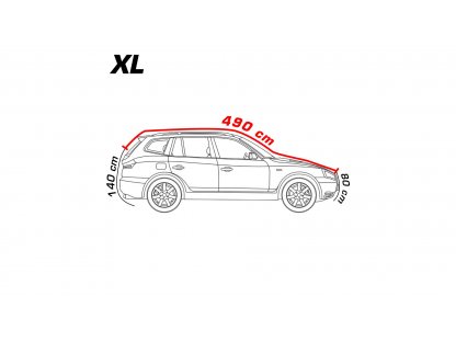 4CARS Autoplachta proti krupobitiu - bavlnená podšívka -  SUV XL