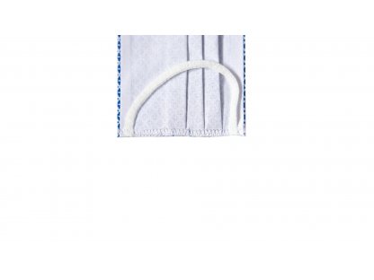 4CARS Dvojvrstvové ochranné bavlnené rúško modré s gumičkou 1ks - menšie