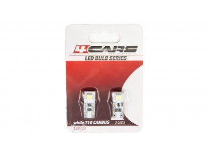 4CARS LED ŽIAROVKA 2LED 12V CANBUS 5050SMD T10