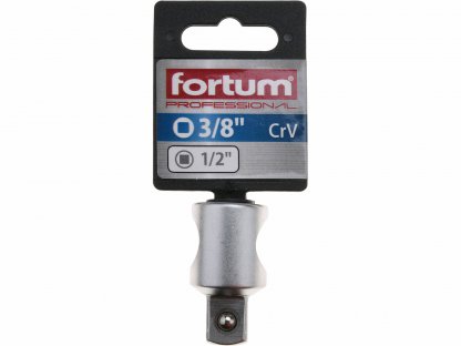 Adaptér s otvorom pre trhák, vnútorný 3/8” na vonkajší 1/2”, dĺžka 44mm, FORTUM