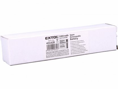 Akumulátor náhradný pre 43142, 7,4V/5Ah, EXTOL LIGHT