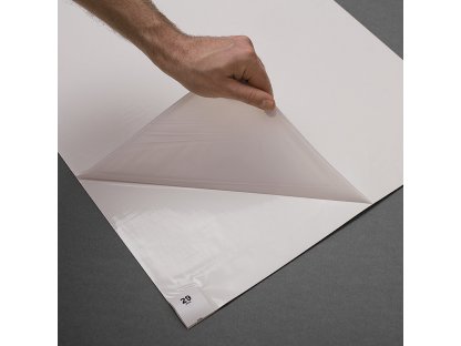 Biela lepiaca dezinfekčná antibakteriálna dekontaminačná rohož Antibacterial Sticky Mat, FLOMA - 45 x 115 cm - 30 listov