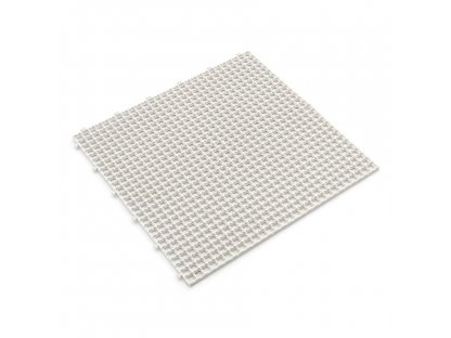 Biela plastová dlažba Linea Flextile - 39 x 39 x 0,8 cm