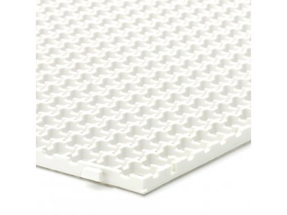 Biela plastová dlažba Linea Flextile - 39 x 39 x 0,8 cm