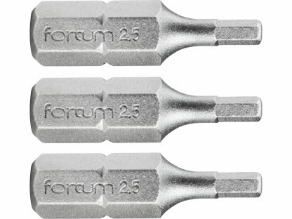 Bit imbus 3ks, H 2,5x25mm, S2, FORTUM