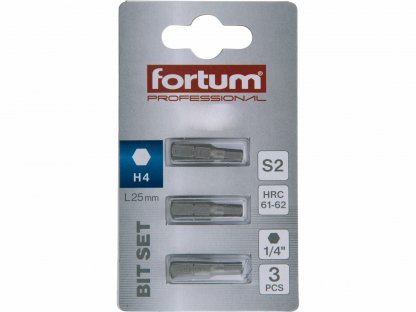 Bit imbus 3ks, H 4x25mm, S2, FORTUM