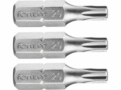 Bit torx 3ks, T 20x25mm, S2, FORTUM