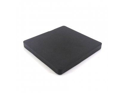 Čierna EPDM gumová ochranná univerzálna podložka FLOMA - 10 x 10 x 1 cm