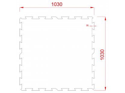 Čierna gumová modulová puzzle dlažba (okraj) FLOMA FitFlo SF1050 - 100 x 100 x 0,8 cm