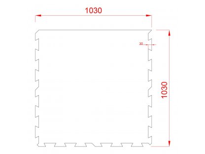 Čierna gumová modulová puzzle dlažba (okraj) FLOMA IceFlo SF1100 - 100 x 100 x 0,8 cm