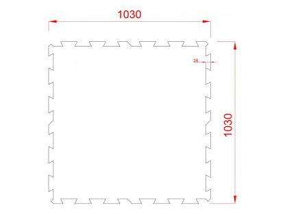 Čierna gumová modulová puzzle dlažba (stred) FLOMA IceFlo SF1100 - 100 x 100 x 1,6 cm