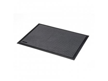 Čierna gumová protiúnavová rohož Skystep, ESD - 60 x 90 x 1,3 cm