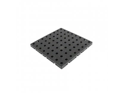 Čierna polypropylénová dlažba AvaTile AT-HRD Recy - 25 x 25 x 1,6 cm